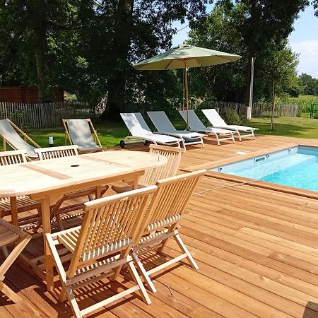 סן-ז'וליין-אן-בורן Maison Neuve Avec Piscine Chauffee, 4 Kms De Contis Plage מראה חיצוני תמונה